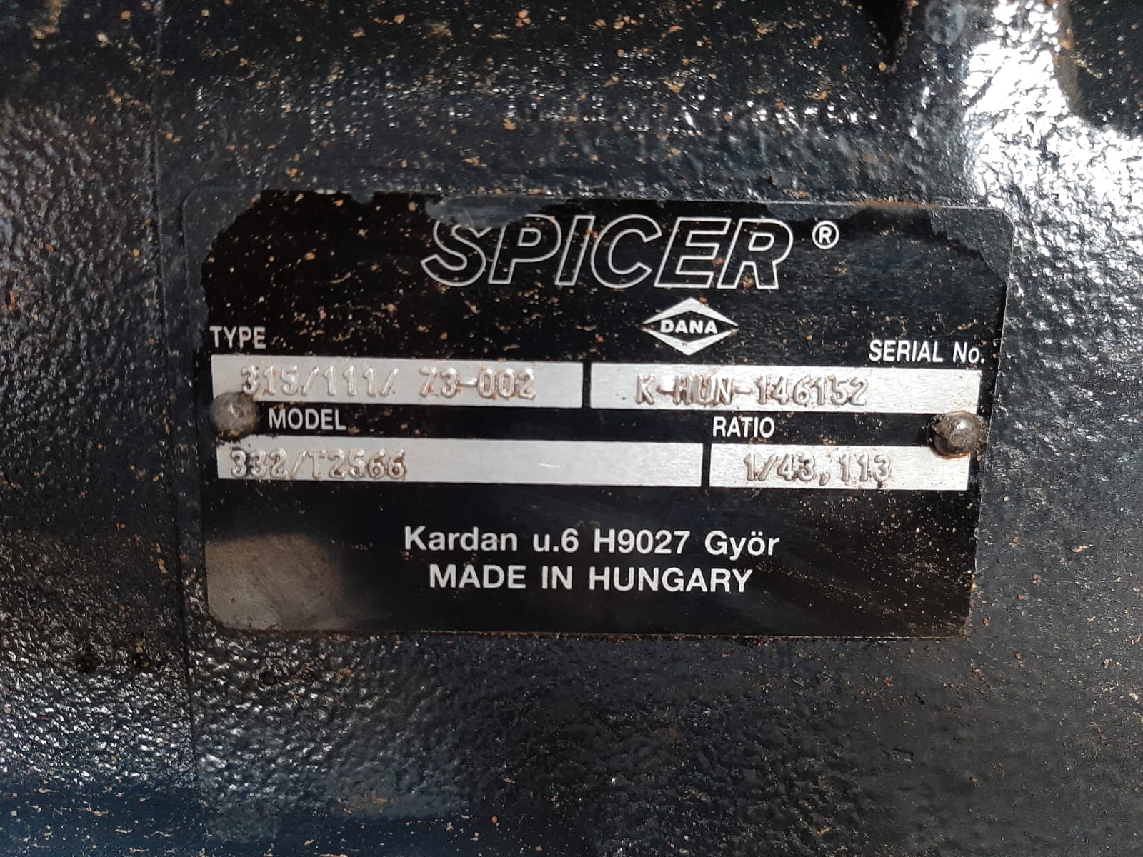 JCB 406 Front End Loader Rear Differential Axle - Image 5