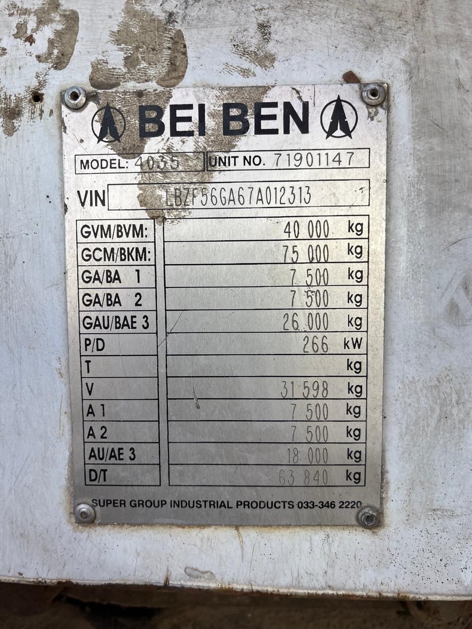 2008 Powerstar 4035 Tipper Truck - Image 13