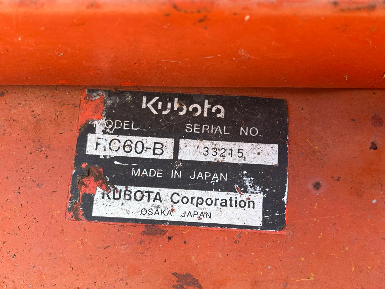 Kubota RC60-B Trekker Bossiekapper Implement - Image 11
