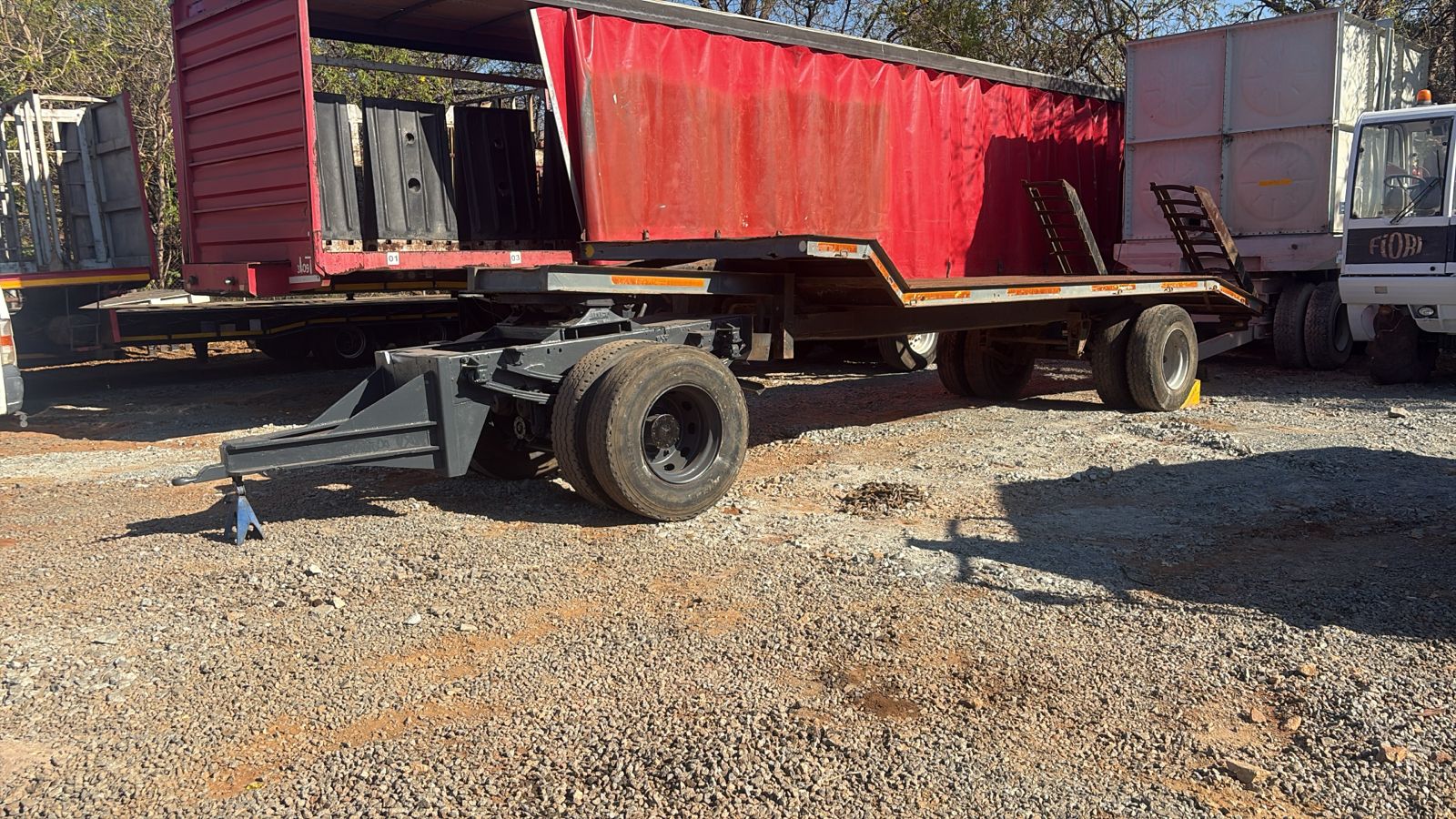 Single Axle Drawbar Stepdeck Lowbed Trailer - Image 2