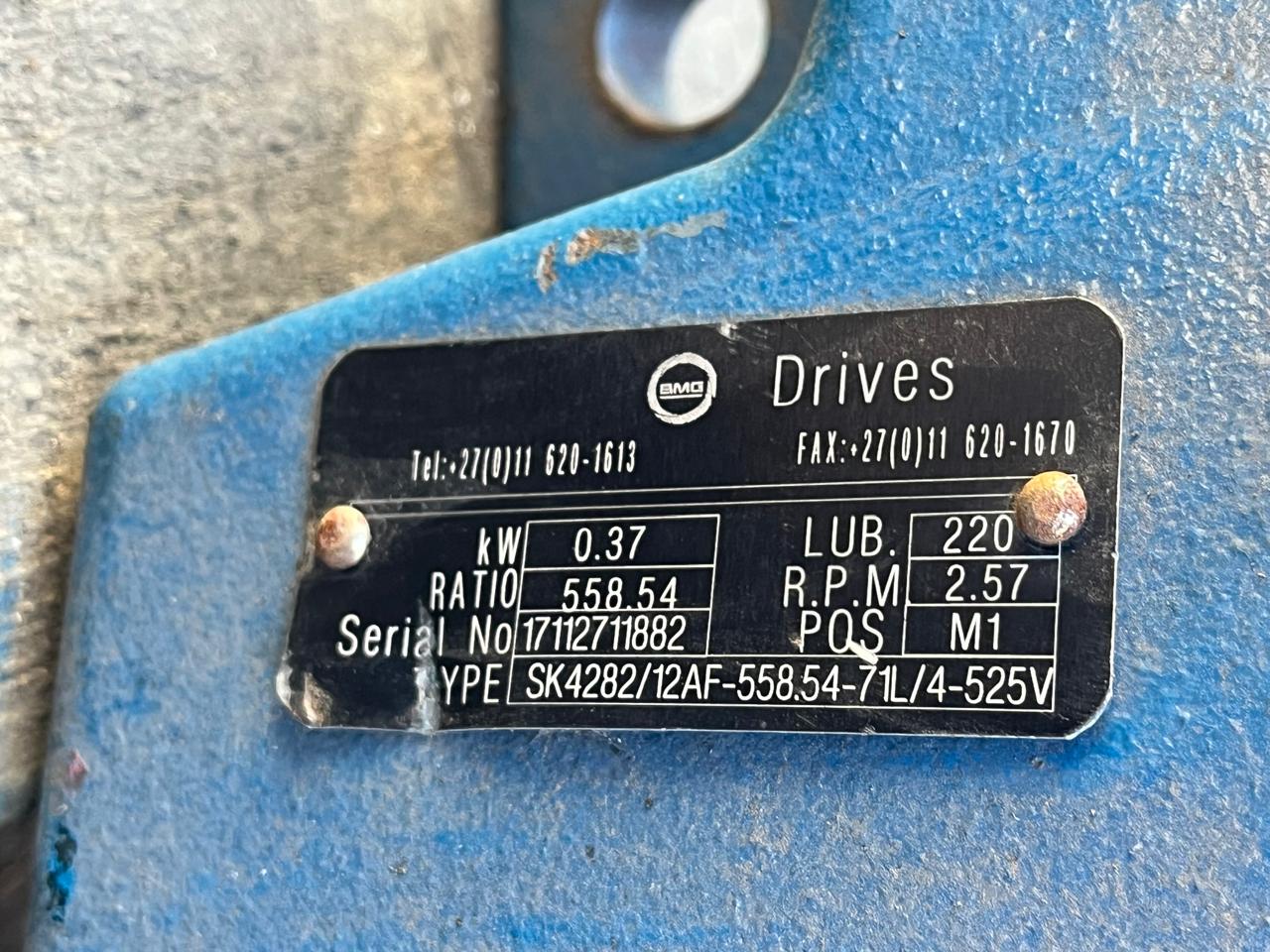 Nord SK 4282 Gear Motor 0.37kW Ratio 558.54 - Image 3