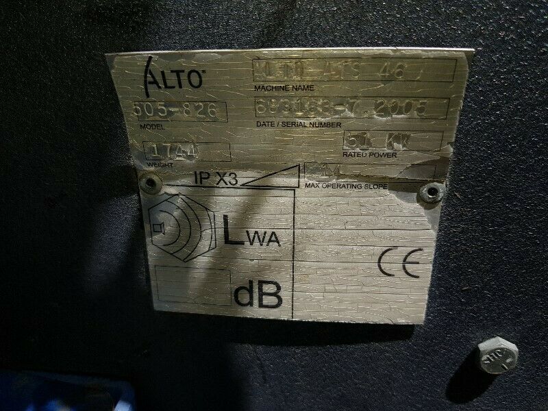 Alto American Lincoln ATS 46/53 Road Broom Sweeper - Image 8